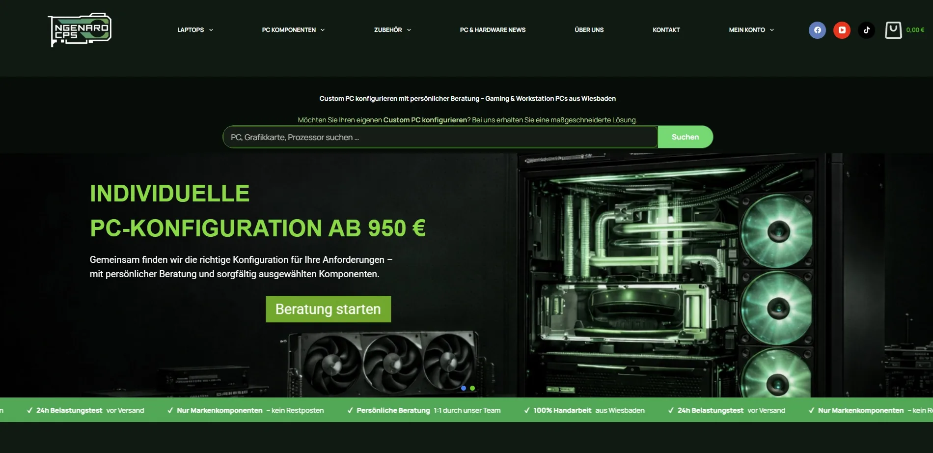 NGenAro CPS WooCommerce Online-Shop – individuelle PC-Systeme Wiesbaden