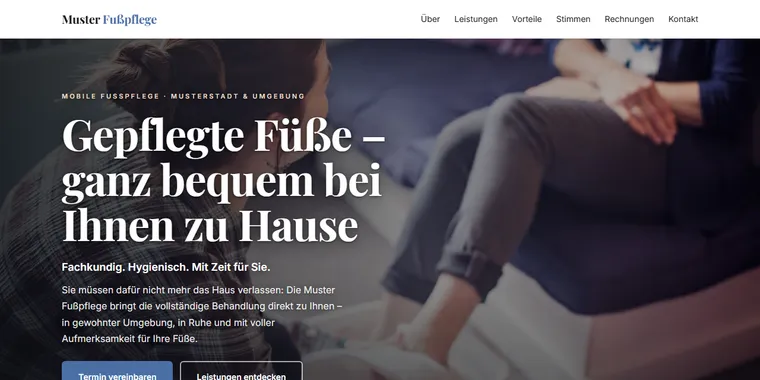 Beispielseite Essential Extra — Fußpflege